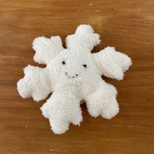 Doudou Peluche Jellycat Jelly Cat Flocon De Neige Blanc Noir