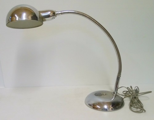 Lampe bureau metal chrome - de,