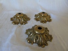 3 coupelles bobèches en laiton ancien lustre pour déco loisirs créatifs