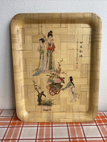 Ancien plateau bambou - ancien, en