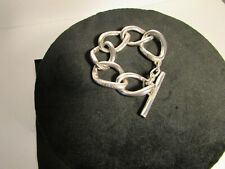 bracelet gourmette prat de seabra métal argenté