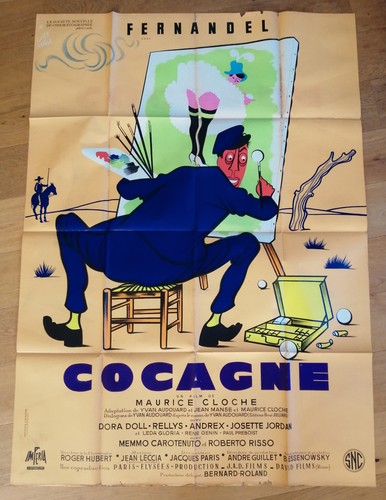 Fernandel cocagne affiche - fernandel,
