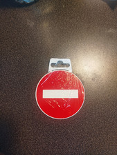 Plaque PVC Autocollante 8cm – Panneau Sens Interdit, Durable et Pratique