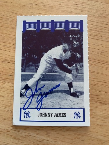 Johnny james signed 1992 - johnny,