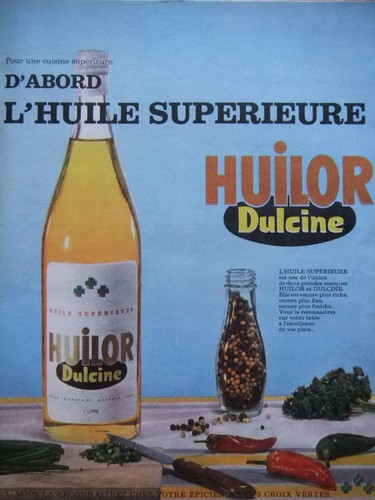 Publicité presse 1962 huilor - publicitÉ,