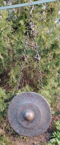 Jolie gong bronze tibétain - en,