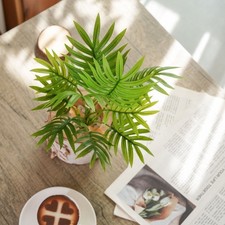 Areca Palmier Plante Artificielle 30CM Vert PVC pour Mariage Maison Extérieur D