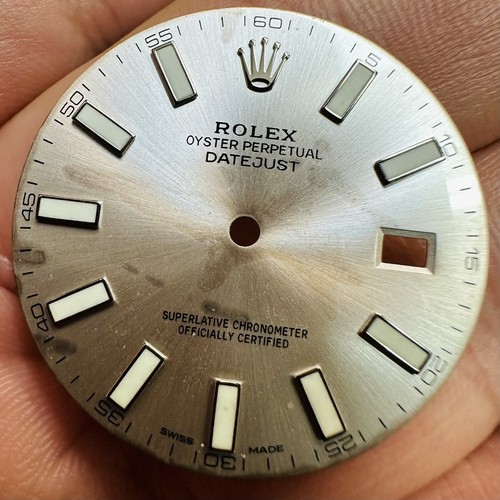 Rolex silver dial damaged - silver,