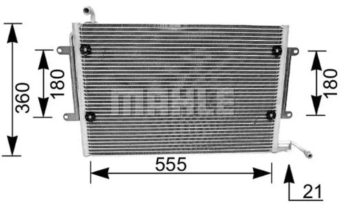 Condenseur climatisation ac - condenseur, de