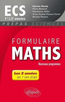 Formulaire maths ecs 1re 2e - et,