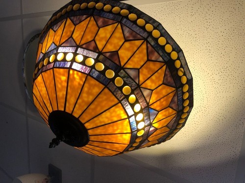 Plafonnier tiffany e27 - 3x,