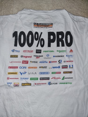 Tee shirt blanc 100 - blanc, pro