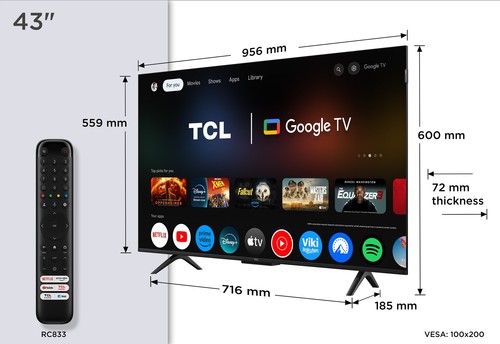 Téléviseur tcl 43p7k - tcl,