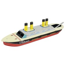 Jouet en étain Bateau Titanic Bateau bougie Bateau hochet Pop Pop en fer-blanc