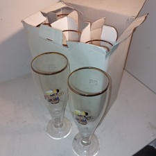 6 Verres à Bière Fischer Alsace Neuf