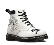 Dr Martens 6 Trou 939 Blanc/Noir Aztek 16721101 Doc