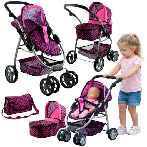 Poussette poupée 2en1 - poussette, trolley