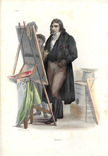 Gravure XIXème - peintre A.J