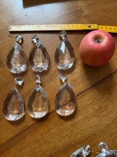 6 anciennes pampilles cristal