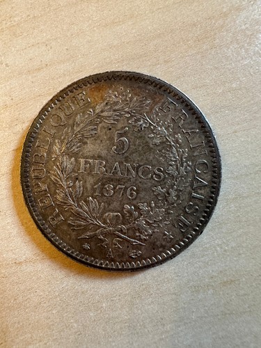 Piece francs hercule - 5, 1876