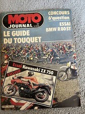 MOTO JOURNAL  592 BMW R80 ST R 80 KAWASAKI ZX 750 GPZ YAMAHA IT 490 TOUQUET 1983