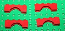 4 x Arche LEGO Train Red Arch ref 3659/set 7939 575 369 590 230 6286 368 396 910