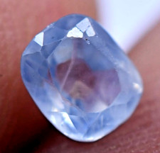 Saphir Naturel Bleu De Ceylan 0,65 CT Certifié Cushion Pierre Précieuse Libre