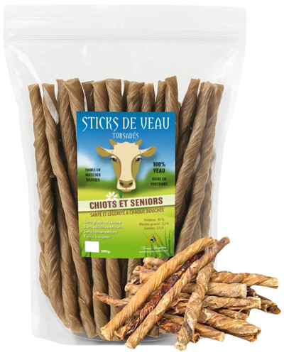 Friandise pour chien - pour, torsadés