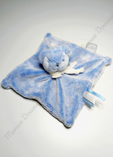 Doudou Plat Carré Ours Bleu