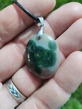 Jaspe Océan En Pendentif Forme Ovale Pierre Naturelle 