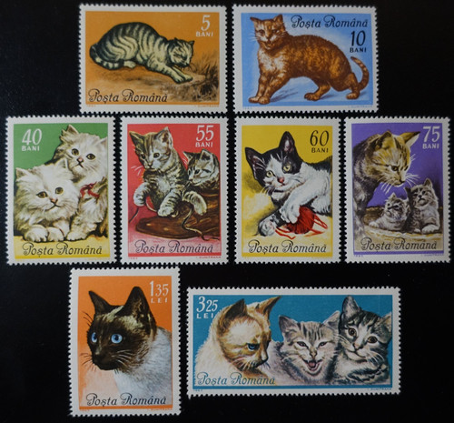 Timbres roumanie animaux - -,