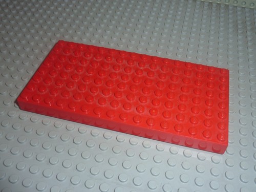 Plaque rouge lego red brick - rouge,