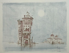 BERNARD LOUEDIN Venise GRAVURE Italie XX°