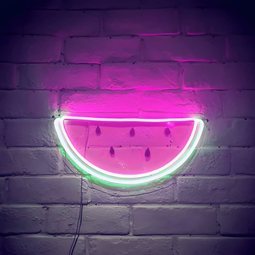 Pastèque led néon panneau - pastèque,