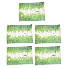 5X DIY Vert Herbe Autocollant