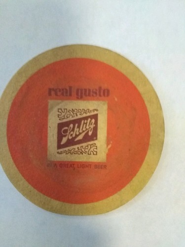 Schlitz real gusto beer - real,