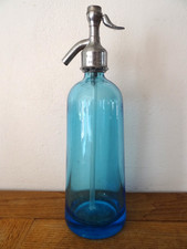 Beau Siphon Bleu Ancien sans
