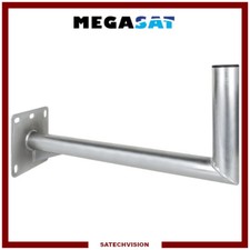 Bras Coudé Longueur 60 cm Ø 42 mm Support Mural en Acier pour Parabole