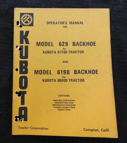 1970s kubota b6000 b7100 - 1970s,