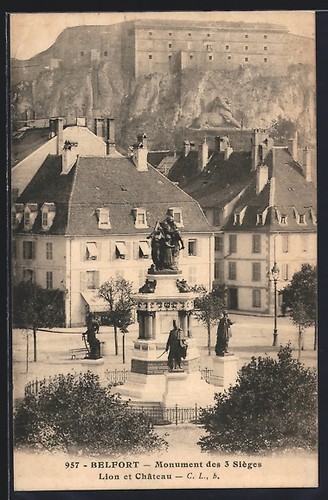 Cpa belfort monument - cpa, 3