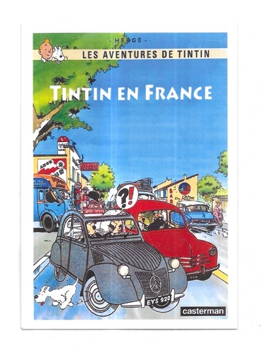 Rare carte postale tintin - carte,