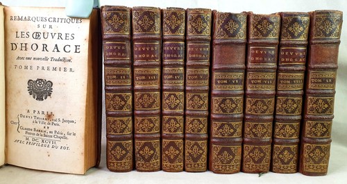 Livre ancien 1697 horace - ancien, eo