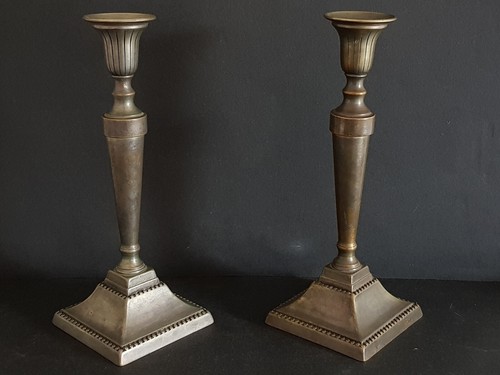 Paire bougeoirs style - paire,