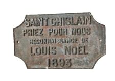 Plaque métallique émaillée