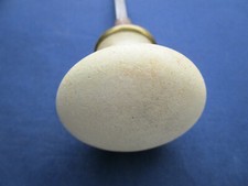 Poignée ronde fonte émaillée ancienne carré de 6 porte intérieur dia. 5,1 cm