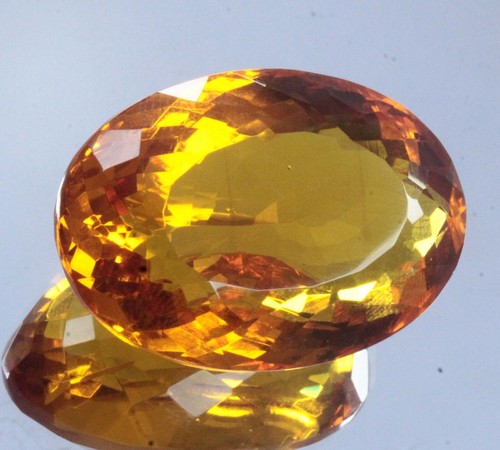 Coupe ovale topaze jaune