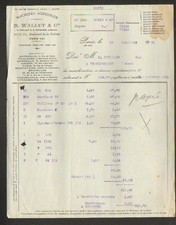 PARIS (XIX°) ATELIER de MONTATAIRE (60) MATERIEL AGRICOLE "R. WALLUT & Cie" 1921