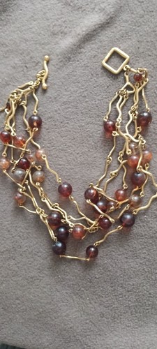 Collier perles six rangs biche - perles,