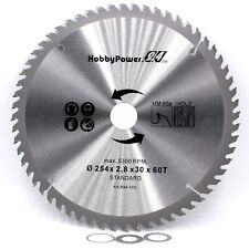 Lame De Scie Circulaire 60 Dents Pour Scie À Onglet Scie À Format Ø 254x30