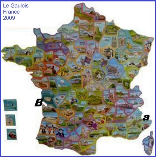 Gaulois 2009 carte - carte, de